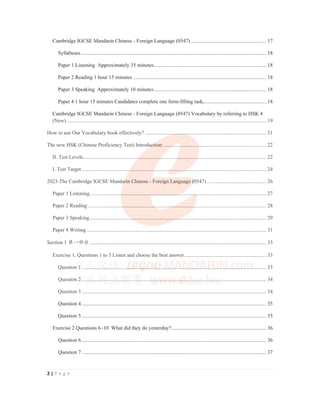 Cambridge Igcse Chinese 0547 12 Paper 1 2022 Listening Set 2 Cambridge Igcse Chinese 0547 12 Paper 1 2022 Listening Set 2