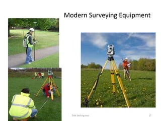 Modern Surveying Equipment
7/27/2024 Site Setting-out 17
 