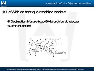 Le Web en tant que machine sociale Destruction hiérarchique – Hiérarchies de réseau John Husband 