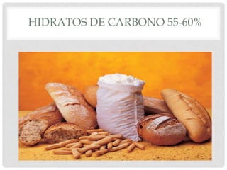 HIDRATOS DE CARBONO 55-60%

 