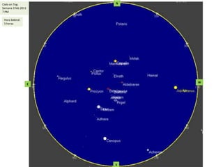 NCielo en Teg.Semana 3 feb 20117 PMHora Sideral:5 horasWES