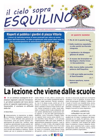 Periodico di informazione a cura dell’associazione “Il Cielo sopra Esquilino” Numero 33 anno VI - Novembre/Dicembre 2020
i...