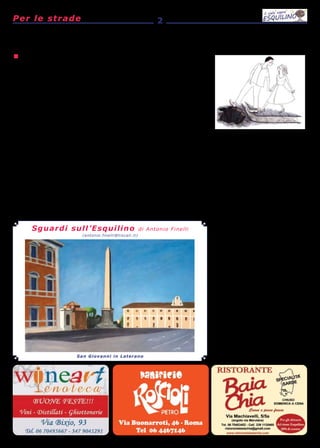 2Per le strade
antonio.finelli@tiscali.it antonio.finelli@tiscali.it
San Giovanni in Laterano
Sguardi sull’Esquilino di An...