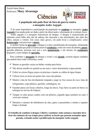 O Que é Dengue Pdf O Que é Dengue Pdf