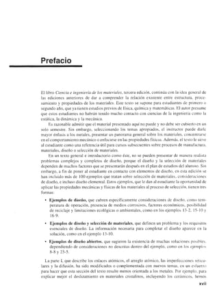 Ciencia e Ingenieria de los Materiales