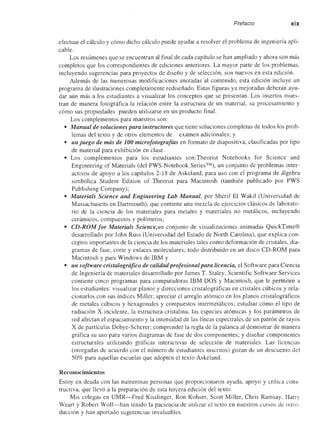 Ciencia e Ingenieria de los Materiales