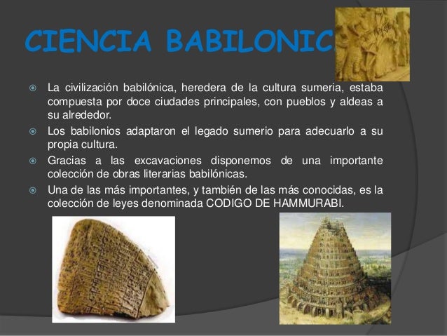 Ciencia babilonica Egi...