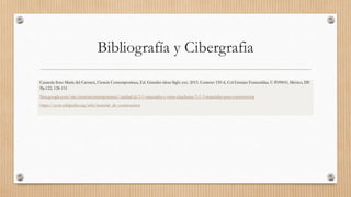 Bibliografía y Cibergrafia
Casasola Soto María del Carmen, Ciencia Contemporánea, Ed. Grandes ideas Siglo xxx. 2015. Centeno 150-6, Col Granjas Esmeraldas, C-P.09810, México, DF.
Pp.122, 128-131
Sites.google.com/site/cienciacontemporanea1/unidad-iii/3-1-materiales-y-otras-chacharas/3-1-3-materiales-para-construccion
https://es.m.wikipedia.org/wiki/material_de_construccion
 