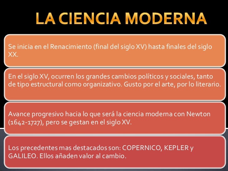 Ciencia moderna