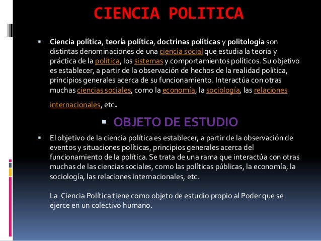 Ciencia politica
