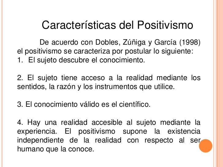 Resultado de imagen para positivismo cientifico