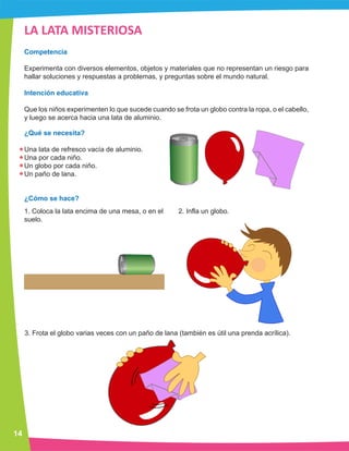 Ciencia preescolar manual experimentos 
