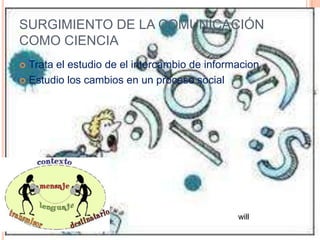 Las ciencias de la comunicación, utilidad e Importancia.Los padres de la comunicación.IMPORTANCIA DE LA COMUNICACION EN EL SER HUMANOel ser humano se vio en la necesidad de comunicarse.miriam