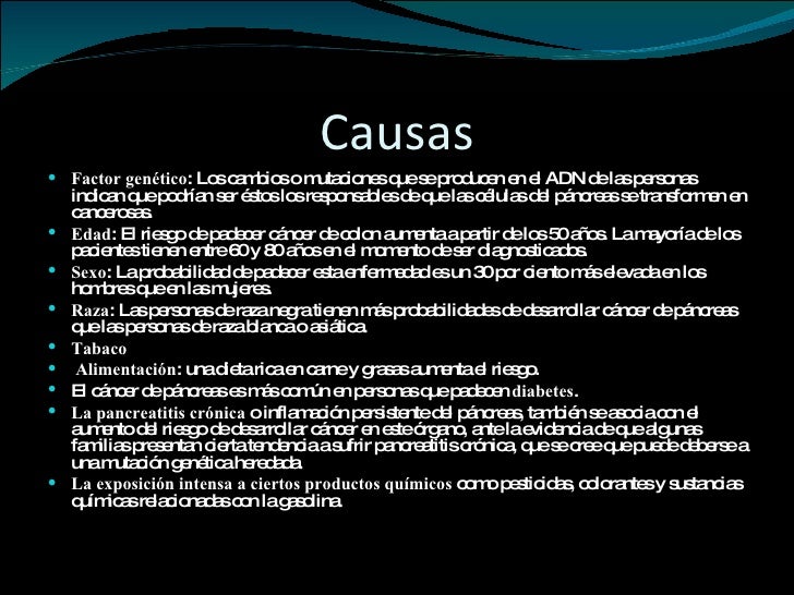 Cancer de Pancreas Cancer de Pancreas