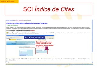 Bases de datos

SCI Índice de Citas

 