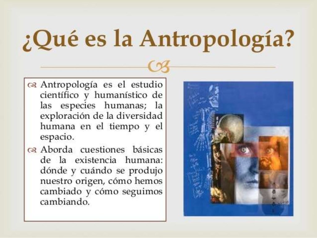 Ciencias relacionadas con la antropología