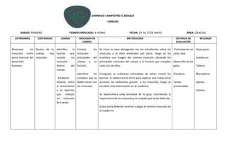 ejemplo de plan de clase para grado primero | PDF