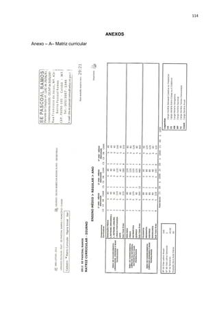 114
ANEXOS
Anexo – A– Matriz curricular
 