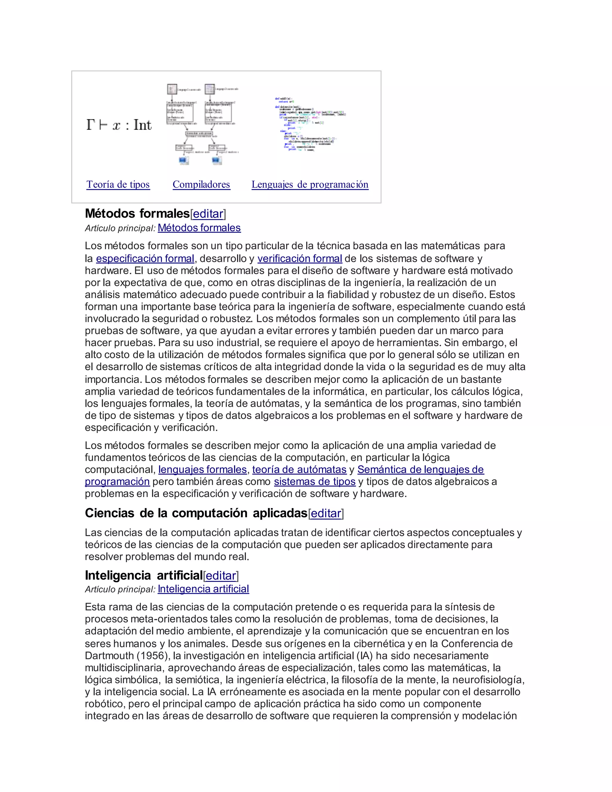 Ciencias de la computación | PDF