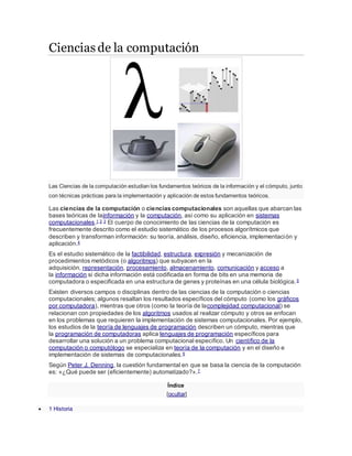 Ciencias de la computación | PDF