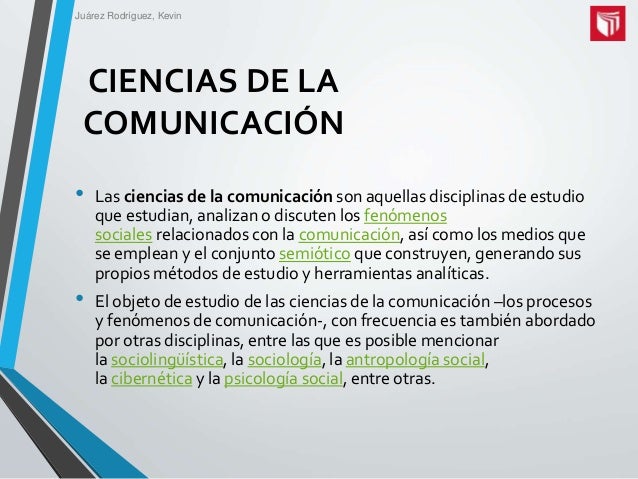 Ciencias de la comunicación