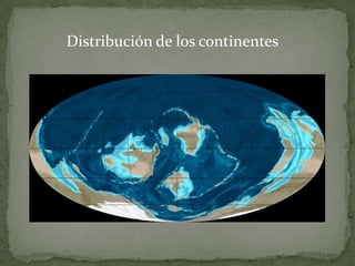 Distribución de los continentes