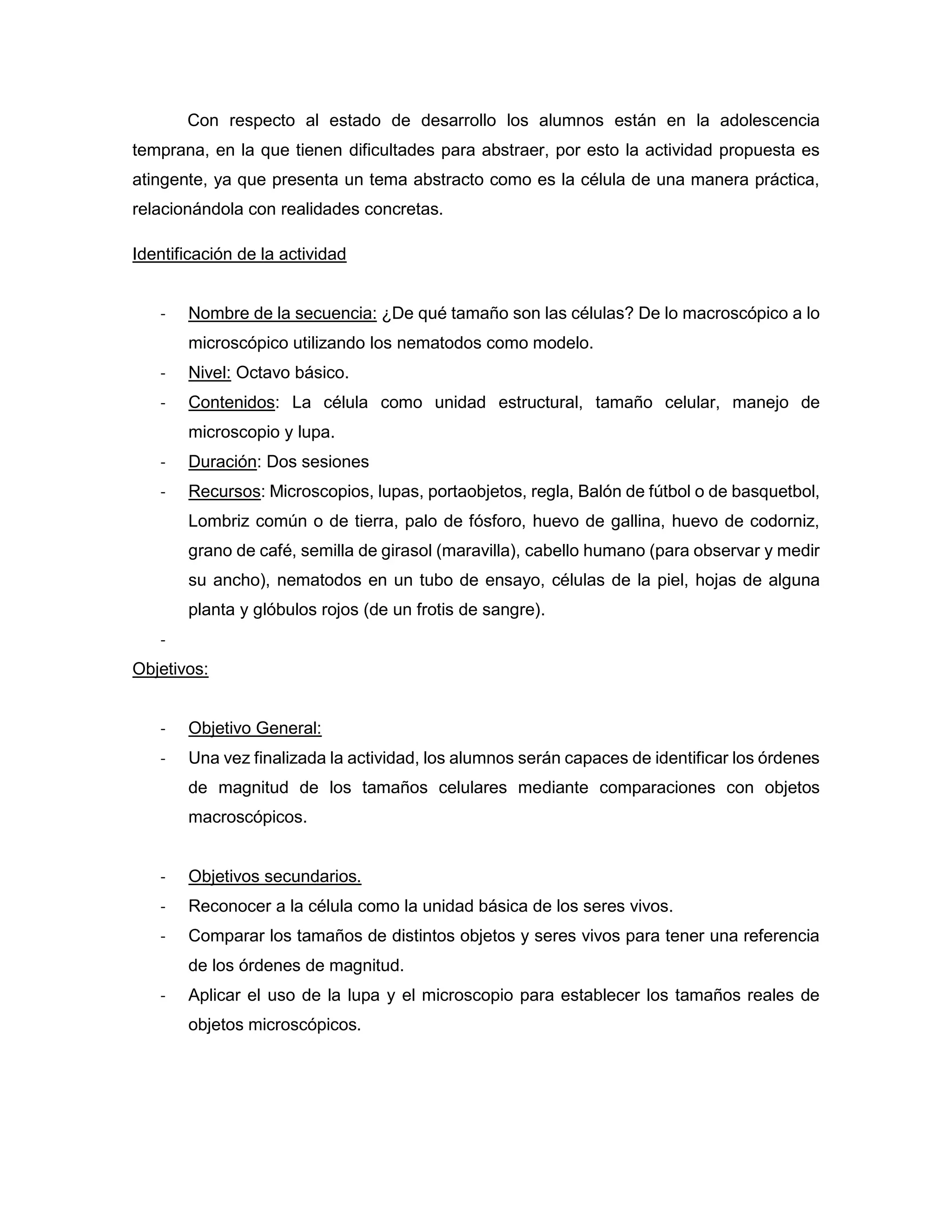 De Que Tama o Son Las C lulas De Lo Macrosc pico A Lo Microscopico PDF de-que-tama-o-son-las-c-lulas-de-lo-macrosc-pico-a-lo-microscopico-pdf