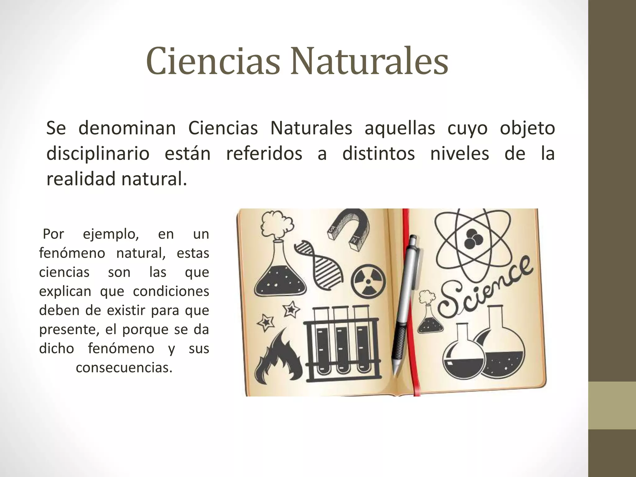 Ciencias formales, naturales y sociales o culturales | PPTX