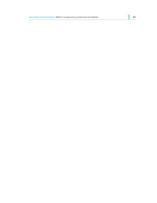 Segundo Nivel de Educación Básica Módulo II: Los seres vivos y su interacción con el ambiente   63
 