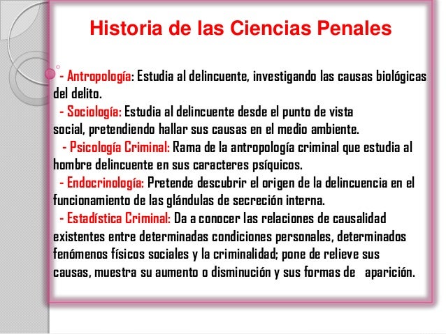 Ciencias penales