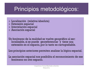 Principios metodológicos:
Inspectoras Teresa Machado y Daniela
Maquieira.
 