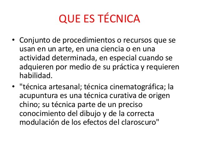 ¿Qué es la acción técnica?