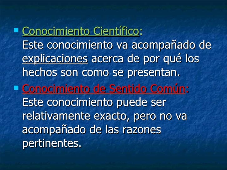 Ciencia Y Sentido Común