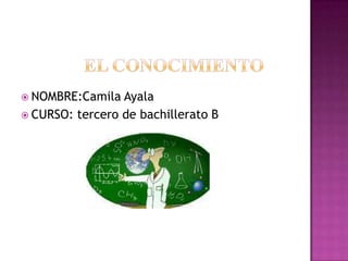  NOMBRE:Camila Ayala
 CURSO: tercero de bachillerato B
 