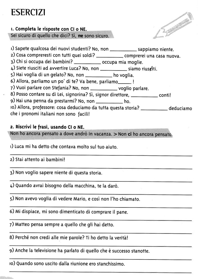 Ci e ne_verbi_pronominali_01122011121724 (3) | PDF