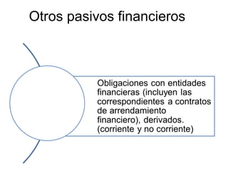 Otros pasivos financieros
 