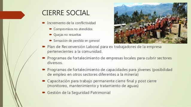 Plan de Cierre de Minas - Perú