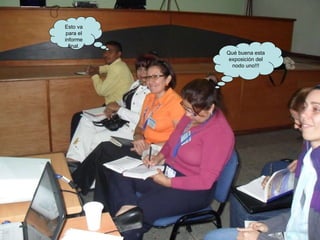 Qué buena esta exposición del nodo uno!!! Esto va para el informe final. 