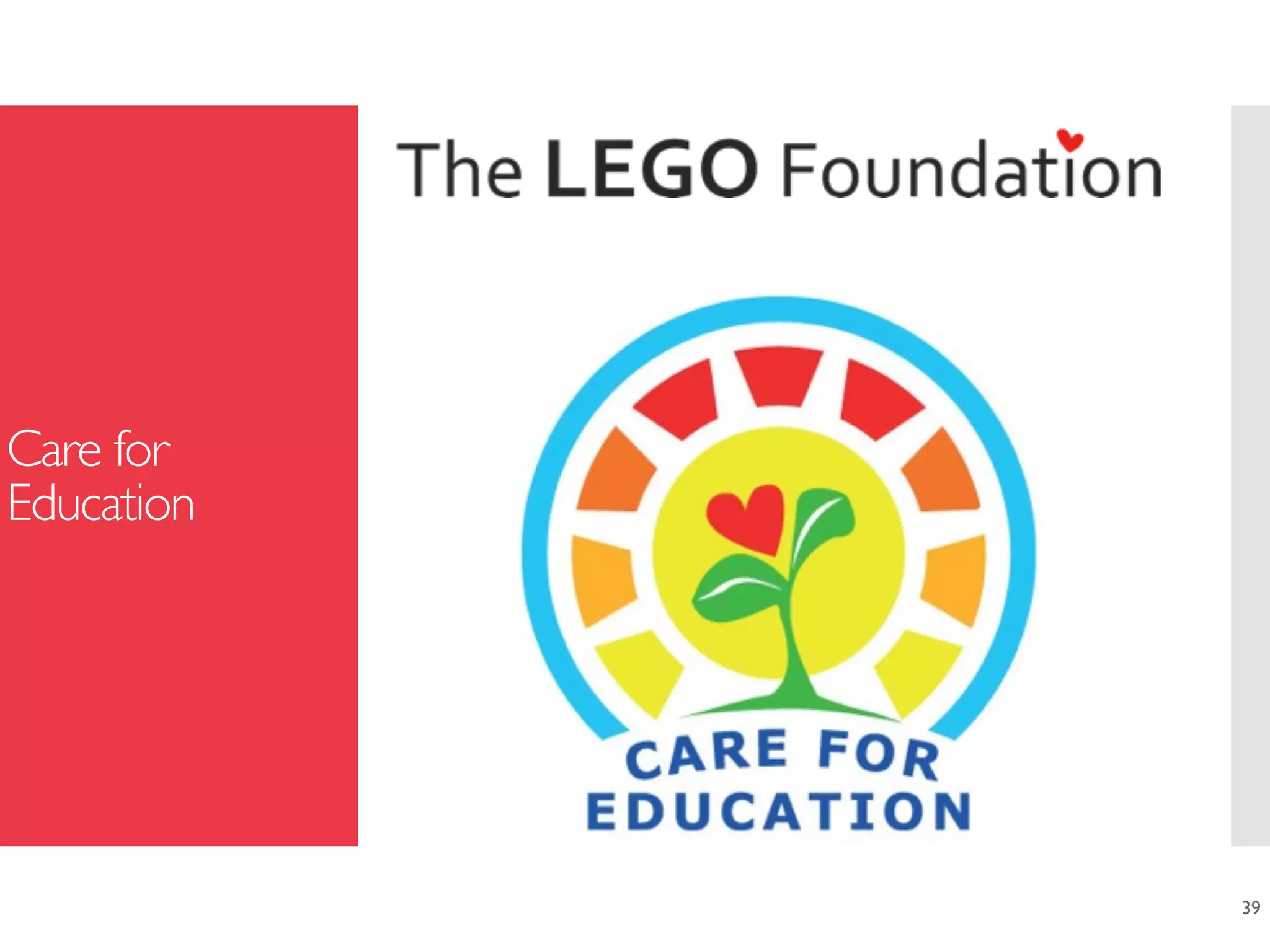 Care for
Education
39
 