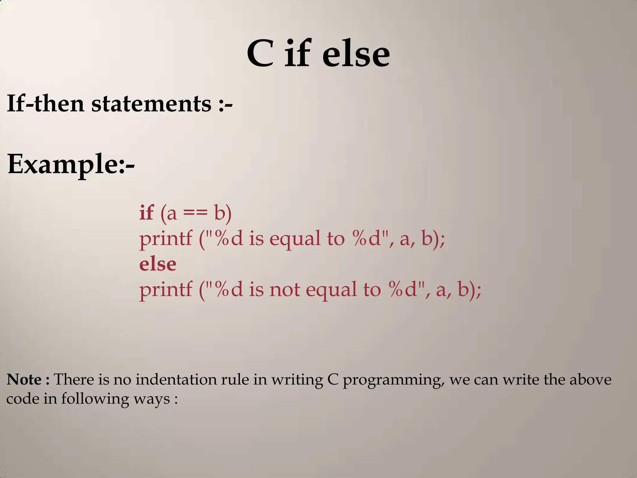 C if else | PPT