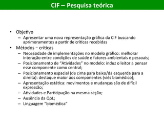 Componente Cif O uso da CIF em Pesquisa | PDF