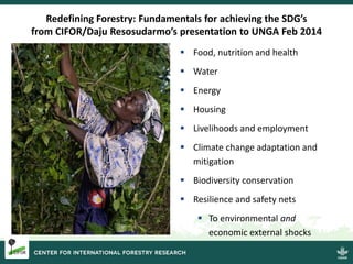 Forestry and landscapes: Solutions for sustainable development