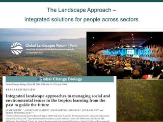 Forestry and landscapes: Solutions for sustainable development