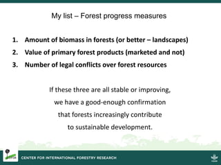 Forestry and landscapes: Solutions for sustainable development