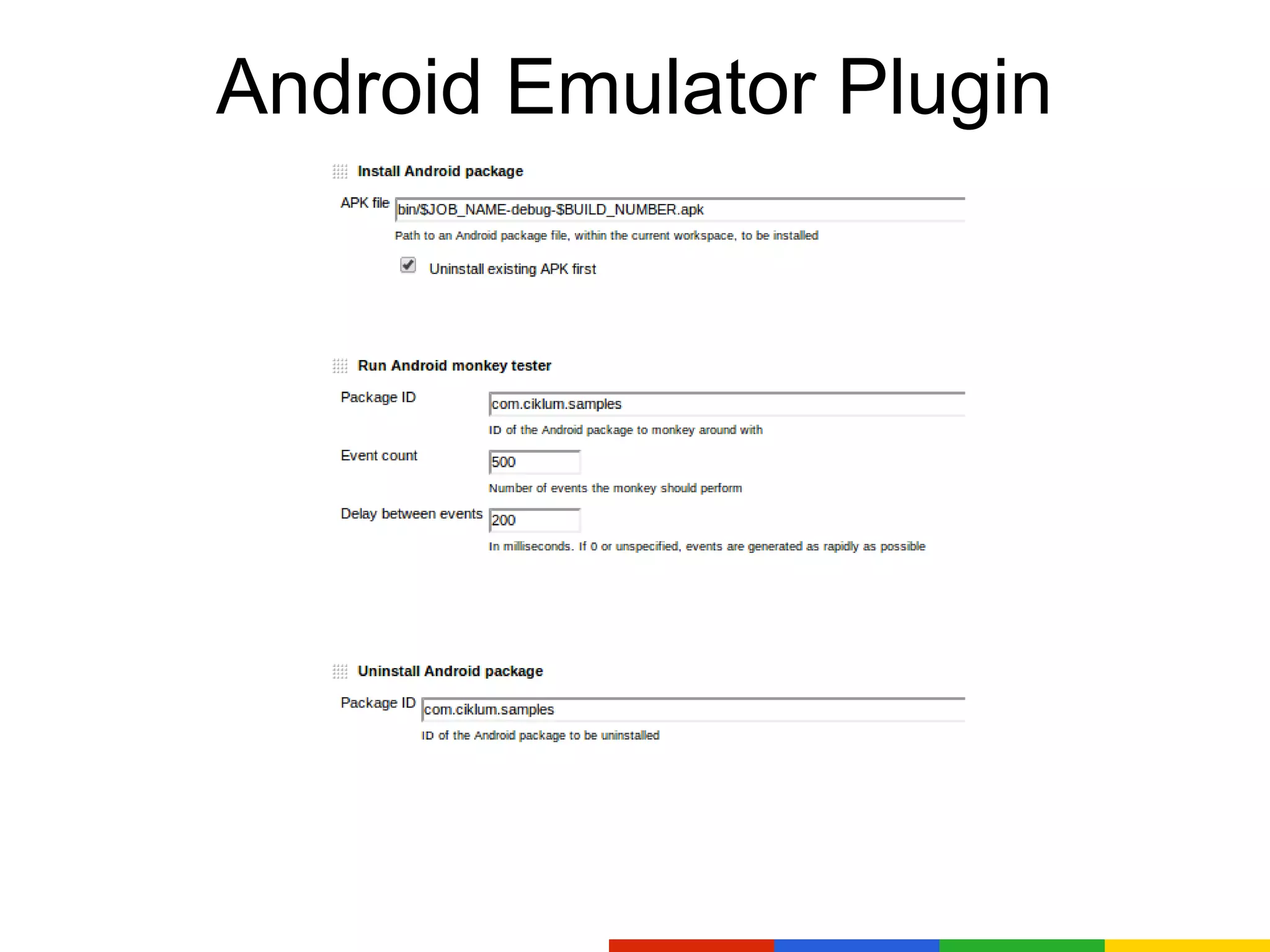Android Emulator Plugin