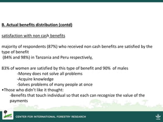 Are there differences between men and women in REDD+ benefit sharing schemes?