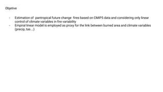 Pantropical Fire Projections
