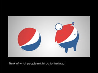 Mastertextformat bearbeiten
Zweite Ebene
Dritte Ebene
Vierte Ebene
Fünfte Ebene
Mastertextformat bearbeiten
Zweite Ebene
Dritte Ebene
Vierte Ebene
Fünfte Ebene
Think of what people might do to the logo.
 