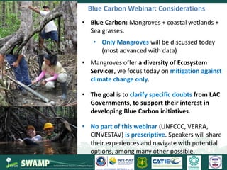Steps towards self-standing Blue Carbon emission reporting and mitigation targets under the Paris Agreement and VERRA