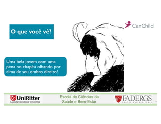 14
O que você vê?
Uma bela jovem com uma
pena no chapéu olhando por
cima de seu ombro direito!
 